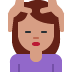 Person getting massage