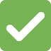 White heavy check mark