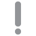 White exclamation mark