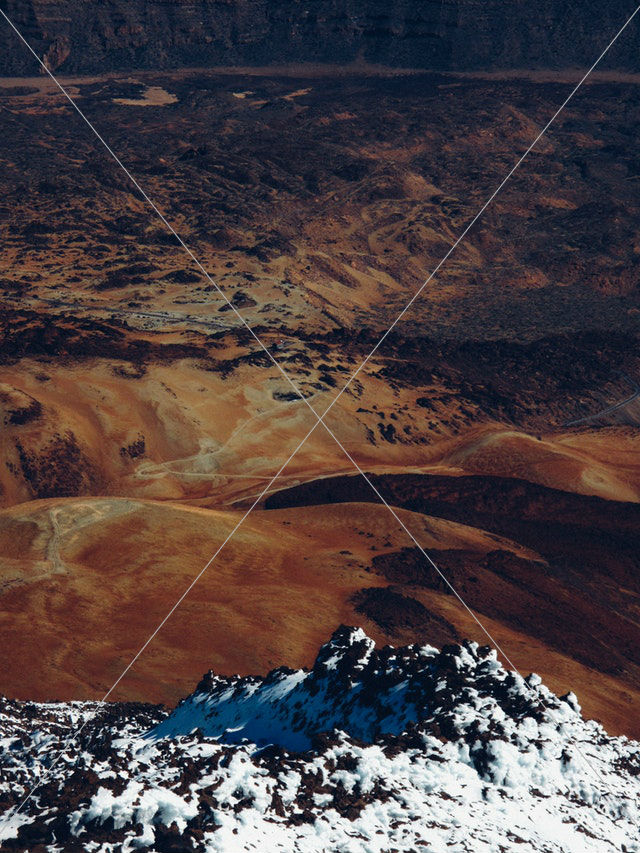 aerial shot of mountain