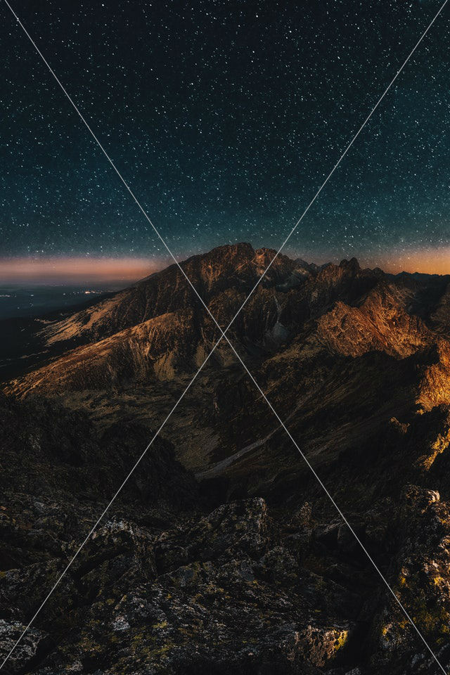 bird's eye photography of mountain